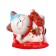 Pigger Ceramics "Cat Mani-Neko with coins on the rug" 10x12.5x7 cm