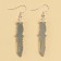 Earrings "Do not take" 6 x 9 cm