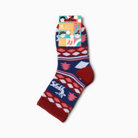 Noski children's terry, red color, size 18-20-3