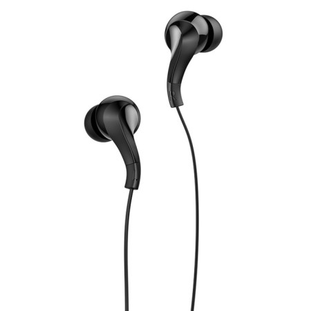 Hoco M68 headphones, wired, vacuum, 65 cm, black-2