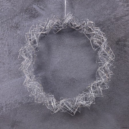 LED figure "Wreath" 25x25x6 cm, 15 LED, AAX2 batteries (not in the kit), glow warm white-4