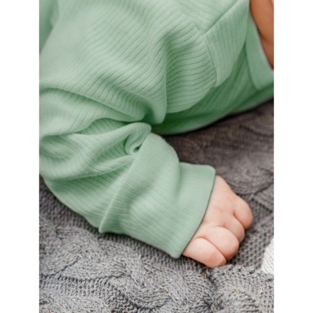 Combineson-Slip on the zipper Fashion, height 86 cm, green color-4