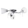Adele chandelier 3x40W e27 chrome 48x46x17 cm