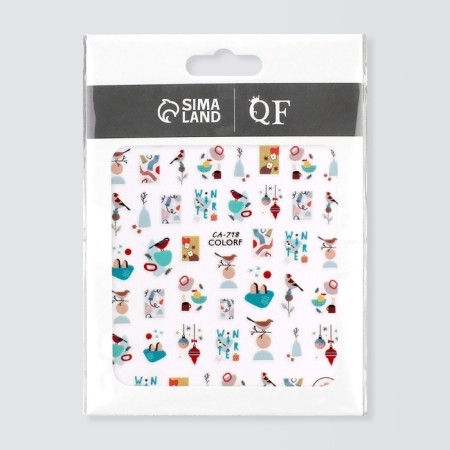 Nail stickers 10.2*8cm Winter CA-718 Vygotok-2