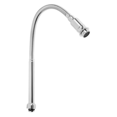 Pour for the Zein mixer, 3/4 ", flexible, stainless steel, 48 cm, chrome-3