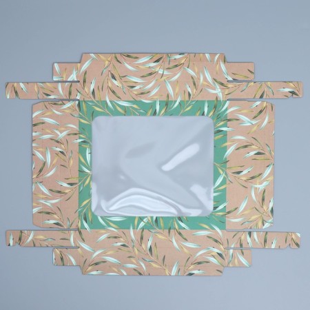Gift box, packaging, "eco", 23.5 x 20.5 x 5.5 cm-6