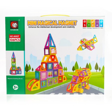 Magnetic designer "Mini Magic Magnet", 106 parts-6