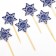 New Year's skewers “Happy New Year!”, Snowflake, set of 12 pcs.