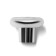 Handle button tundra RK101, color chrome with black insert