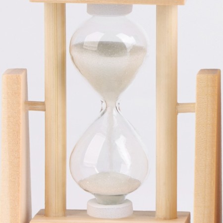 Sanding clock "Start your day with a smile", with an organizer for the office, 13.5 x 9.5 x 5 cm-2