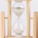 Sanding clock "Start your day with a smile", with an organizer for the office, 13.5 x 9.5 x 5 cm
