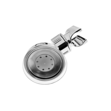 Holder for shower watering can Zein Z73, on vacuum suction cup, plastic, chromium/orange-8
