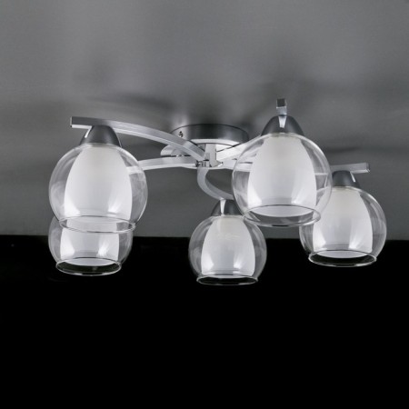 Ceating chandelier Citilux "Christie" CL152157, 54x54x19 cm, 5x75W, e27, gray color gray-10