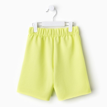 Kit for girls (T -shirt, shorts) minku lemon color, height 128-9