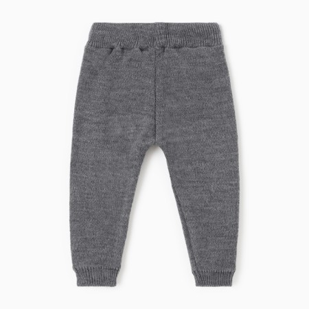 Pants (rates) Children's knitted minku, gray color, height 68-74 cm