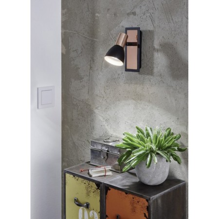 Lamp Barnham 1x3.3W GU10 Black 16.5x16.5cm-1