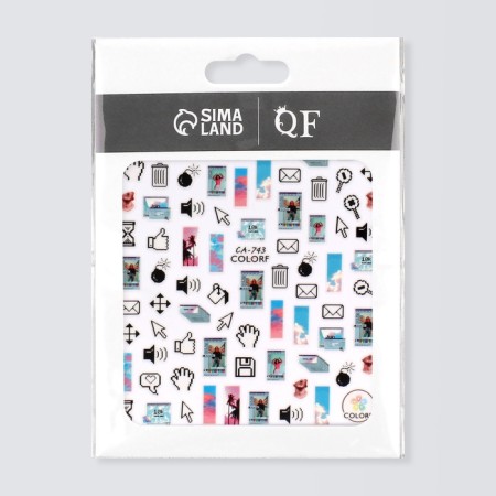 Nail stickers 10.2*8cm icons CA-743 Vygotok-2