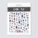 Nail stickers 10.2*8cm icons CA-743 Vygotok