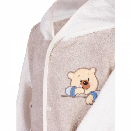 Baby robe 2-3 years Barney, beige color-2