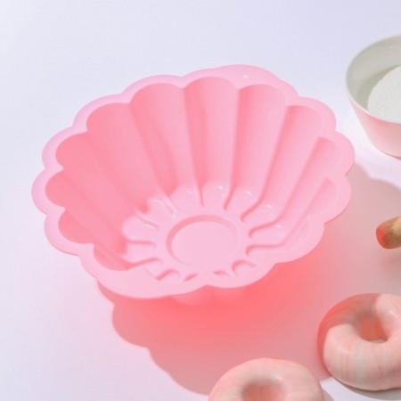 Baking shape of the share "Circle. Puding ", silicone, 24 × 23 × 9 cm, internal d = 21cm, color mix-2