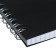 Notepad A5, 60 sheets on the crest, plastic cover, black