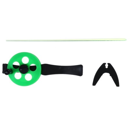 Winter fishing rod "Profi" UP-3 pen plastic, whip polycarbonate, color green-4