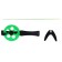 Winter fishing rod "Profi" UP-3 pen plastic, whip polycarbonate, color green