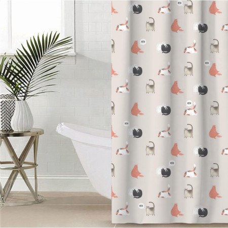 Curtain for the bathroom "Kitty", 145 x180 cm