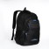 Male backpack on a zipper, 4 outer pockets, black/blue color