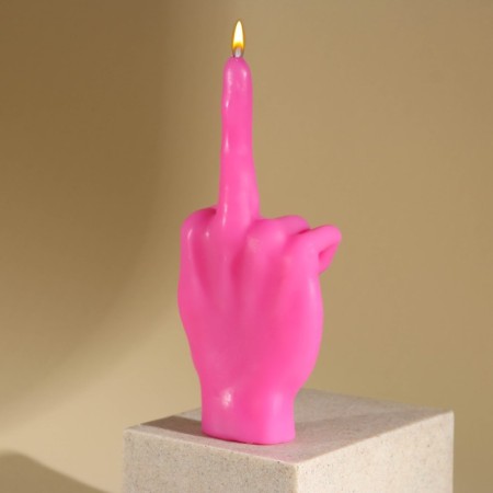 Formation candle "F*ck you", pink-1