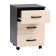 Loof cabinet for 3 boxes, 400x400x600, wenge/dairy oak