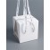Box under the bento-port with ribbons, white, 15.5 x 15.5 x 16 cm