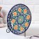 Largan Rishtan ceramics "Flowers", 25 cm, blue