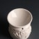 Aroma lamp ceramics "foliage" white 9x9x9.4 cm