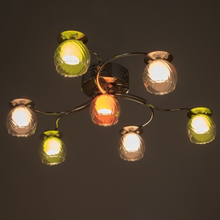 Luster "Lowing" 7x20W G4 chrome 65x65x15 cm-2