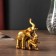 Polystone souvenir "Elephant with an elephant mosaic on the Popon" MIX 12x12x4 cm