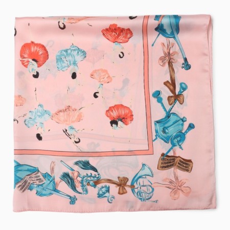 Women's scarf minku rr 70*70 cm, col. pink-2