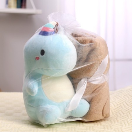 Soft toy with a blanket "Dinosaurus", Mix colors-5