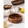 Symphony dish, 40 × 14 × 4 cm, acacia