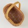 Wicker basket, 23.5 x 17 x H12/26.5 cm, sequoia