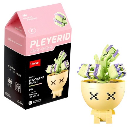 Designer "Flowers in a pot", 6 species, mix-4