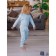 Blood wool and sliders children's fashion, height 68 cm, blue color