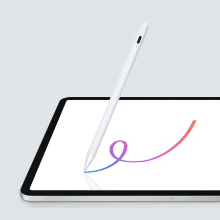 Stylus for iPad 2018-2022, 140 mAh, high-precision, sensitive to inclination, magnet, white