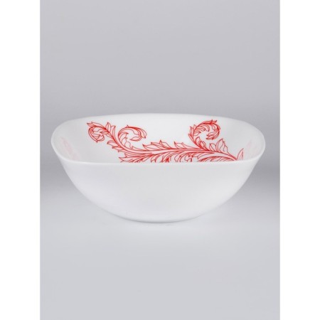 Set of square salad bowls OLAFF "Red Stem", 7 items-1