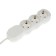 Extension cord Luazon Lighting Eco, 3 sockets, 8 m, 10 A, 2200 W, PVS 3x0.75 mm2, with salary, white