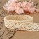 Knitted lace, 25 mm × 10 ± 1 m, beige color