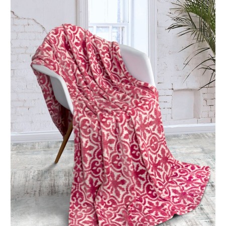 ALHAMBRA BIRDEAUX plaid, size 200x220 cm, red color-2