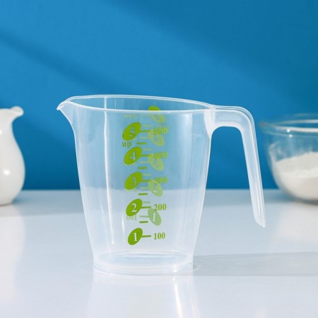 Kuvshin measuring plastic shares "Color", 500 ml, 13 × 9 × 11.5 cm, color mix-5