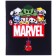 Notebook 48 sheets in a cage, cardboard cover, chibiki, Avengers