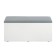 Gerda Pouf, 900x355x432, white/eco -leather gray